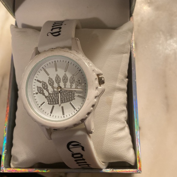 Perfect Juicy Couture watch white w black lettering works great like new - Picture 7 of 8